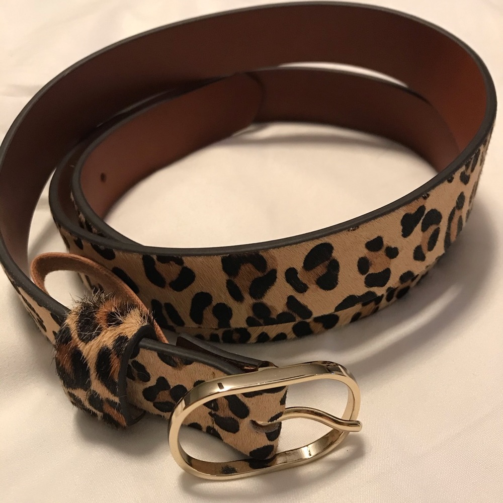 Halogen xl leopard belt